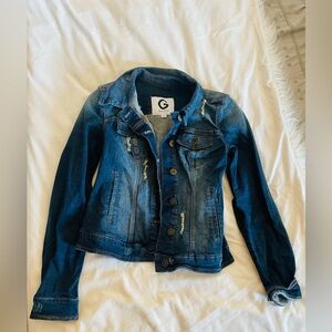 G By Guess Dark Denim Jacket Size M